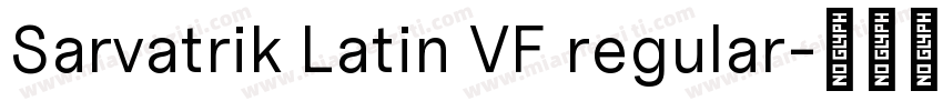 Sarvatrik Latin VF regular字体转换
